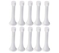 10Pcs Wall Mounted Spring Door Stoppers Flexible Stops with Rubber Bumper Tip Wall Protector Bumper Stops