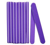 10Pcs Washable Professional Nail Files, 100/180 Grit Double Sided Nail Files for Gel Natural and Acrylic Nails, Fingernail File Manicure Tools Nails Buffing Block for Home Salon and Pet - Purple