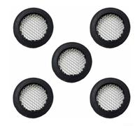 10Pcs Water Inlet Valve Filter Washer, With Stainless Steel Mesh, Water Filter Washer, Replacement Repair Kit For Washing Machine, Dishwasher, Shower Valve(Black)