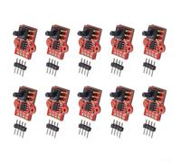10pcs Water Level Sensor Module 0-40KPa Range Air Pressure Monitoring for Hobbyist Electronics - 3.3V-5V Small Size Red
