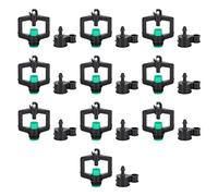 10pcs Watering Drippers 4mm Stable Plastic Irrigation Sprinkler Nozzles with Accessories for Gardening