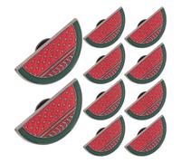 10pcs Watermelon Enamel Lapel Pin Metal Cartoon Brooch