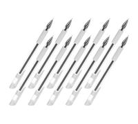 10pcs Waterproof Marking Pens Black Plastic for Brow Mapping