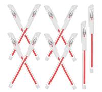 10pcs Waterproof Marking Pens Portable Plastic Red Accurate