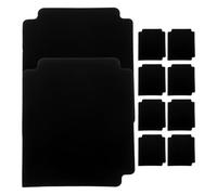 10pcs Waterproof PVC Index Divider Cards with Tabs for Books and Cds