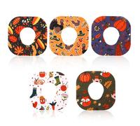 10pcs Waterproof Sensor Over Patches for Dexcom G7, Adhesive CGM Sensor Overpatches Stickers Patches Thanksgiving Themed Covers Accessories (5 Motifs)