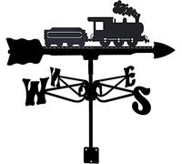 10pcs Weather Vanes Metal Train Weather Vanes Wind Direction Indicator Retro Durable Weathervane for Outdoor Garden Decoration for Sheds Wind Vane Garden Easy Install