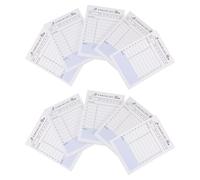 10pcs Weekly Plan Notepads Paper Simple White Planning Pads