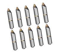 10Pcs Weld on Hinges Heavy Duty Weldable Hinge with Grease Zerk for Trailer Campers Gatefor Gate BBQ Smoker 6inch Welding Hinges Set