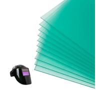 10Pcs Welding Helmet Screen Outer Replacement, Transparent Protective Plate Spare Cover Lens, Clear PC Welding Protective-Cover Lens Plate for Welding Helmet(110 * 90mm)