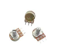 10PCS WH148 15mm 3pin Linear Potentiometer With Nuts And Washers 1K 2K 5K 10K 20K 50K 100K 250K 1M Potentiometers Kit(100K Ohm)