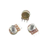 10PCS WH148 15mm 3pin Linear Potentiometer With Nuts And Washers 1K 2K 5K 10K 20K 50K 100K 250K 1M Potentiometers Kit(5K Ohm)