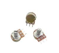 10PCS WH148 15mm 3pin Linear Potentiometer With Nuts And Washers 1K 2K 5K 10K 20K 50K 100K 250K 1M Potentiometers Kit(2K Ohm)
