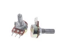 10pcs WH148 B1K B2K B5K B10K B20K B50K B100K B500K 3Pin 20mm Shaft Amplifier Dual Stereo Potentiometer 1K 2K 5K 10K 50K 100K 1M(2K Ohm)