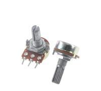 10pcs WH148 B1K B2K B5K B10K B20K B50K B100K B500K 3Pin 20mm Shaft Amplifier Dual Stereo Potentiometer 1K 2K 5K 10K 50K 100K 1M(2K Ohm)
