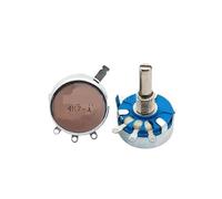 10PCS WH5 1K 2K 10K 47K 4K7 470R 100K 470K 220K 1K5 22K 1M Ohm WH5-1A 3-Terminals Round Shaft Rotary Taper Carbon Potentiometer(470R)