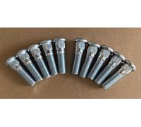 10pcs Wheel Studs M12x1.5 Lug Stud 610-468 12.8mm Knurl Replacement for 2006-2022 Ford Focus Fusion Fiesta Escape Ranger MKC MKZ, Mazda 2 3 5 6 CX-3 CX-5 CX-7 CX-9 MX-5 MX-6