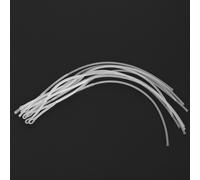 10PCS White 50LB Fishing Line Loops Connectors for Tackle Fly Line
