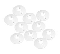 10pcs White Abs Pipe Cover Decoration for Faucet Valve 22mm