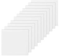 10pcs White Cross Stitch Fabric for Embroidery 30x30cm, Precut Cotton Cloth Solid Colors for Garment Craft, Soft Decoration Fabrics
