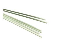 10pcs White Fiberglass Rods - 0.5m Length, 0.8mm-2mm Round Solid Rod Blanks for Precision Machining and Crafting(2.5x500mm)