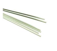 10pcs White Fiberglass Rods - 0.8-1.6mm Diameter, 50cm Length - Solid Fiberglass Rods for Construction,DIY Projects(5.0x500mm)