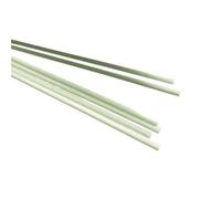 10pcs White Fiberglass Rods - 0.8-10mm Diameter, 50cm Length Solid Glass Fiber Bars for Insulation and Structural use(3.0x500mm)