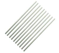 10pcs White Fiberglass Rods - 500mm Long, Durable Support Rods for Agriculture and Construction, Diameter 0.8 to 10mm(10.0x500mm)