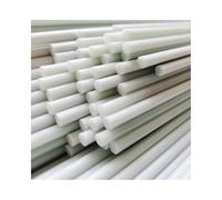 10Pcs White Fiberglass Solid Rods - 500mm Length, 0.8-10mm Diameter Options for DIY Crafts and Insulation Projects(10.0x500mm)