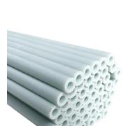 10pcs White Fiberglass Tubes - 500mm Length, OD 3mm-12mm Hollow Glass Fiber Rods for DIY Crafts/Model Airplanes/Kites(8x5x500mm)