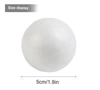 10PCS White Foam Balls Ideal for Crafting, Decor, and Imaginative Play for Kids (5cm)