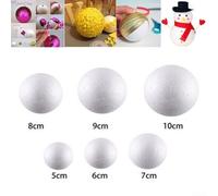 10PCS White Foam Balls Ideal for Crafting, Decor, and Imaginative Play for Kids (8cm)