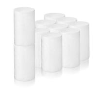 10pcs White Foam Cylinders for Crafts, 5x3cm Christmas Decorations
