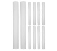 10pcs White Foam Rods for Bouquets and Floral Arrangements, 40cm | Paintable Cylindrical Craft Dowels, Lightweight Polystyrene, for Wreath Frames, Wedding Bouquets, Classrooms