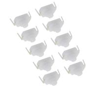 10PCS White Latching On/Off Push Button Switches for Mini Torch, 2-Pin 1A 30V DC, Copper Contact, Plastic Housing, Compact Flashlight Control Switch