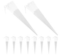 10Pcs White Paper Flower Bouquet Gift Boxes for Valentine’s Day | Single Rose Presentation, Creative Wrapping for Baby Showers and Anniversaries, Stores Small Accessories and Craft Supplies