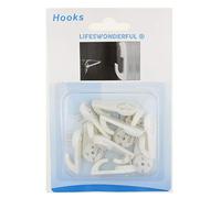 10pcs - White Picture Hanger Hooks - Ideal for Hanging Frames On Brick, Hollow Cavity, Drywall or Plasterboard - by Lifeswonderful