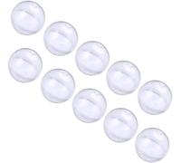 10Pcs White Plastic Empty Round Toy Capsule Transparent Plastic Toy 32 mm Capsule Toy Price Ball,Kitchen and Dining