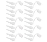 10pcs White Plastic Foot Pump Nozzle Inflatable Pool Adapter