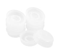 10pcs White Plastic Inner Cap for 20-25l Chemical Buckets | Pull Ring Design, Airtight Seal, Industrial and Laboratory Use, Suitable for Paint Storage Can