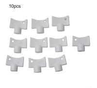 10pcs White Plastic Radiator Bleed Key Wrench Set, Heating System Vent Tool for Central Heating Radiators, Plumbing Air Release Key for Bleeding and Venting