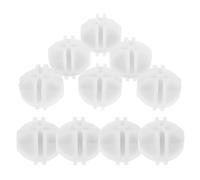10pcs White Plastic Sphere Clip Shelf Connectors for Closet Shoe Rack | Insert Groove Design, Multiple Slots, Indoor Use, Space-saving Replacement Part for Shoe Cabinets