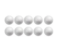 10pcs White Polystyrene Foam Balls for Crafts | Spheres 50mm-100mm Round Solid Modeling Forms for DIY Wedding Christmas Tree Decorations and School Projects(6cm)