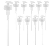 10PCS White Pump Dispenser for 5L Containers,Soap Dispenser Pump, 3.4 cm Wide Mouth Shampoo Dispenser, Ideal for Detergent, Home and Commercial Use