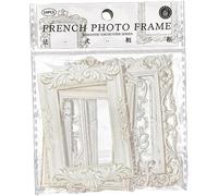 10PCS White Scrapbook Frames, Vintage Hollow Paper Frames Small, Thin Decorative Paper Lace Cutouts Scrapbook Window Frame for Scrapbooking Junk Journal Crafts Decorative Papers