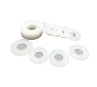 10PCS White Silicon O Ring Seal Washer High Temperature Resistant Soft Silicone Flat Gasket Sealing Waterproof For Bolts(20 x 30 x 2 (10Pcs))