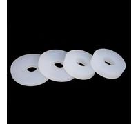 10pcs White Silicone O Rings - 3mm Thick Flat Gaskets for Faucet, Valve, and Gardening Maintenance(10x18x3mm)