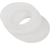 10Pcs White Silicone Replacement Gasket,Airtight Rubber Seals Rings for Mason Jar Lids,Leak-Proof Canning Fitting Seals,Canning Lids,Cookware,Canning,Lids(2.8 inch)