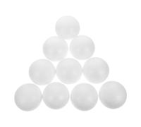 10pcs White Solid Polystyrene Balls Craft Spheres for DIY Projects Wedding Christmas and Party Decorations Arts and Molecular Models
