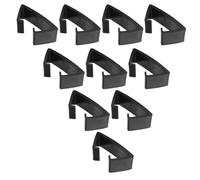 10pcs Wicker Furniture Clips, 90mm Plastic Fasteners for Sectionals | Black Finish, Quick Reconfiguration, for Garden Furniture Legs and Balcony Gatherings, Year round Use